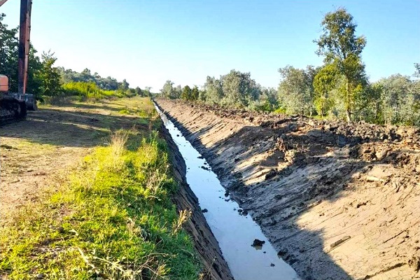 ხობის მუნიციპალიტეტში 2 კილომეტრი სიგრძის  სადრენა