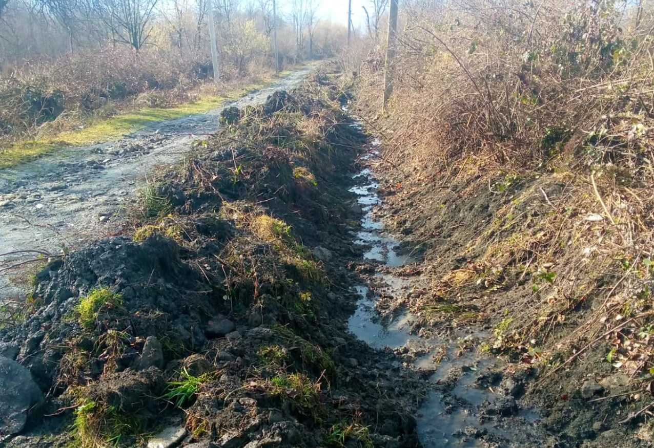 სოფელ საბუეში, სარწყავი არხი იწმინდება – 2