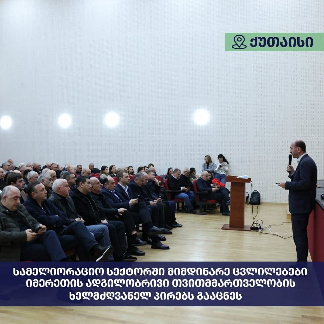 საინფორმაციო შეხვედრა იმერეთის თვითმმართველობასთან